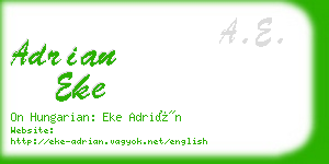 adrian eke business card